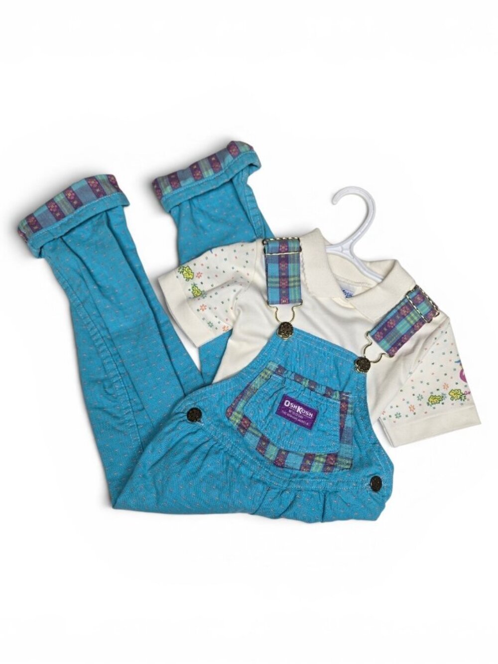 Vintage Osh Kosh B'Gosh Vestbak Overalls 3T Unisex NOS 1980s 90s Made in Canada